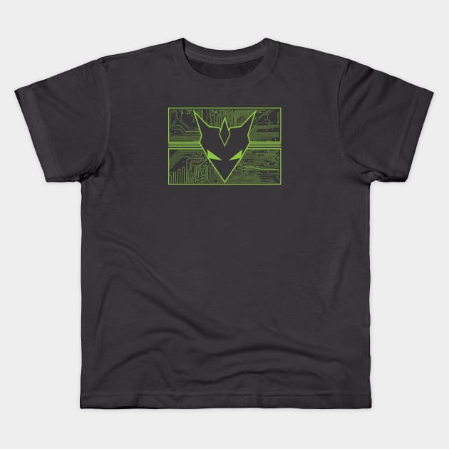 Circuit Fox Kids T-Shirt by VOLPEdesign
